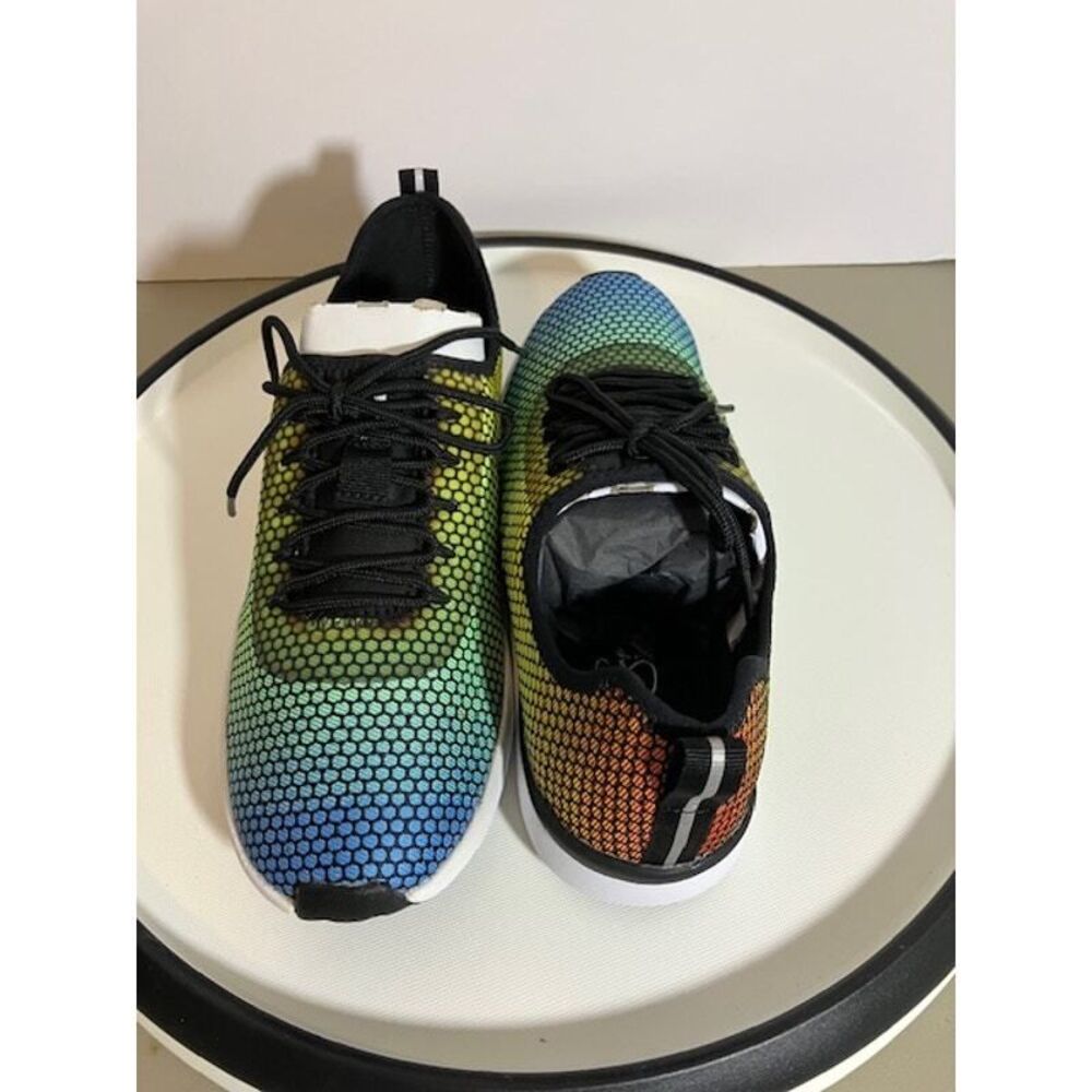Jessica Simpson Multicolor Farahh Walking Sneaker Rainbow Dot Size 8M Warm Ups